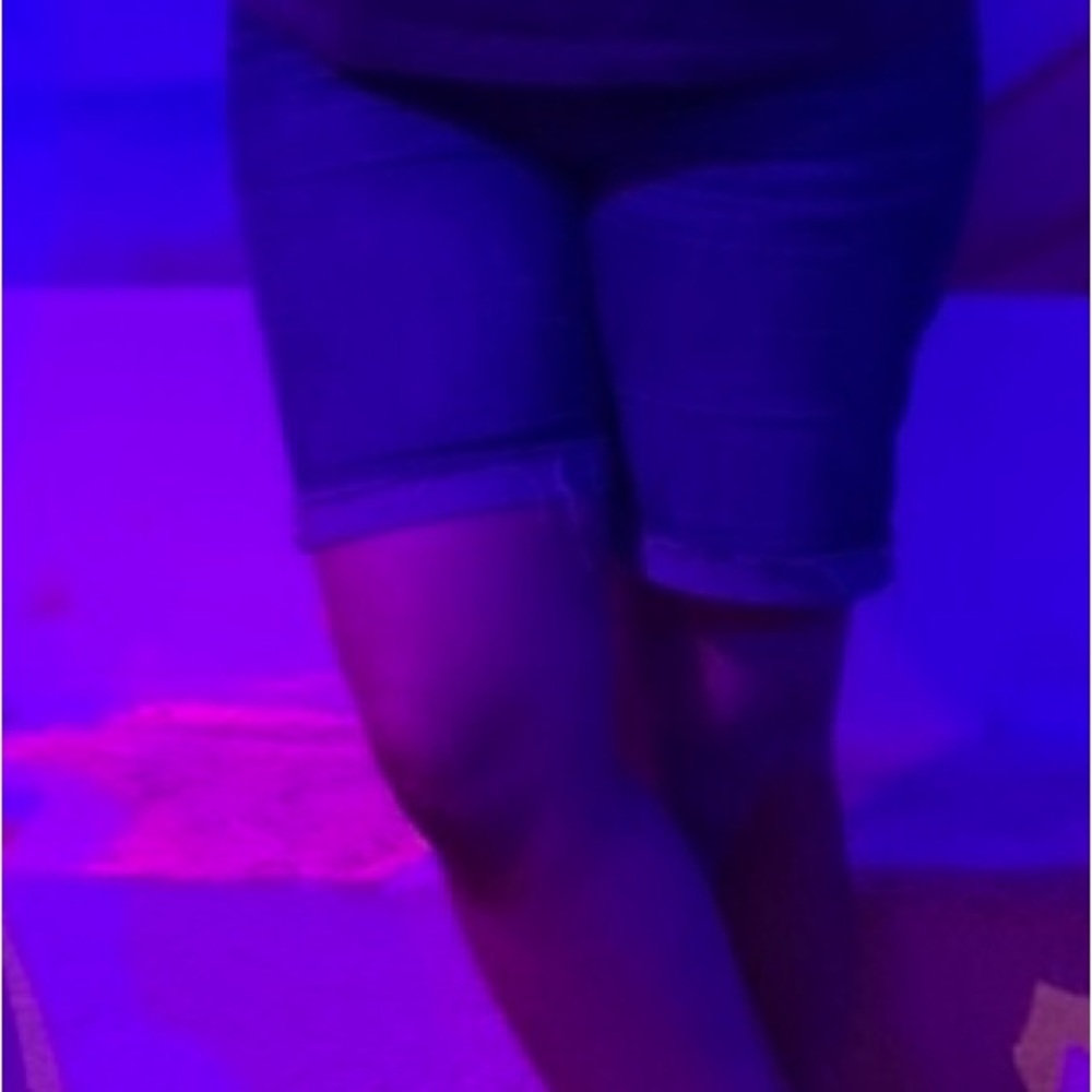 American Eagle Outfitters Denim Bermuda Shorts Blue Denim shorts Size UK16 - Picture 5 of 6